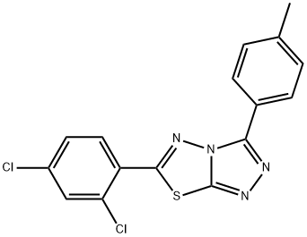 848987-06-4 6-(2,4-dichlorophenyl)-3-(4-methylphenyl)[1,2,4]triazolo[3,4-b][1,3,4]thiadiazole