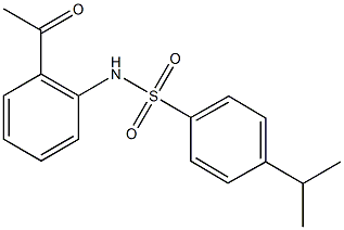 N-(2-acetylphenyl)-4-isopropylbenzenesulfonamide Structure