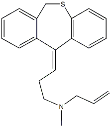 N-allyl-N-(3-dibenzo[b,e]thiepin-11(6H)-ylidenepropyl)-N-methylamine Structure