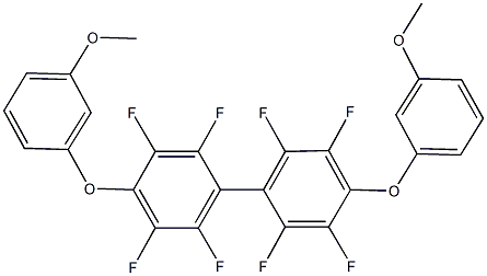 2,2',3,3',5,5',6,6'-octafluoro-4,4'-bis(3-methoxyphenoxy)-1,1'-biphenyl Structure