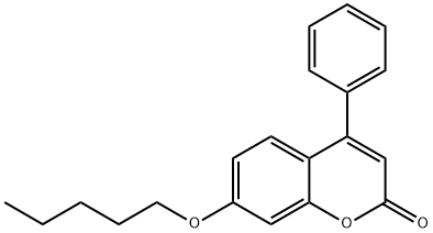 7-(pentyloxy)-4-phenyl-2H-chromen-2-one 结构式