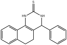 4-phenyl-3,4,5,6-tetrahydrobenzo[h]quinazoline-2(1H)-thione Struktur