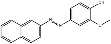 2-methoxy-4-(2-naphthyldiazenyl)phenol Struktur