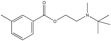 2-[tert-butyl(methyl)amino]ethyl 3-methylbenzoate Structure