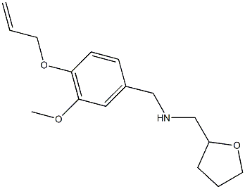 N-[4-(allyloxy)-3-methoxybenzyl]-N-(tetrahydro-2-furanylmethyl)amine Struktur