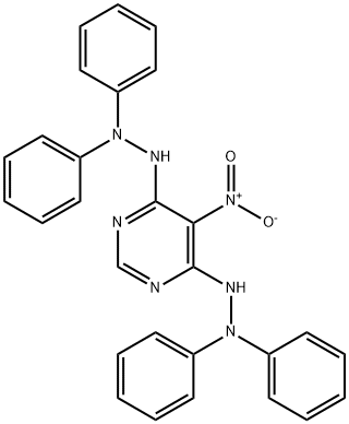 4,6-bis(2,2-diphenylhydrazino)-5-nitropyrimidine Structure