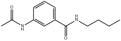 3-(acetylamino)-N-butylbenzamide 结构式