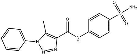 N-[4-(aminosulfonyl)phenyl]-5-methyl-1-phenyl-1H-1,2,3-triazole-4-carboxamide Structure