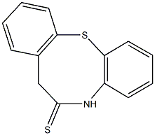 5H-dibenzo[b,g][1,4]thiazocine-6(7H)-thione 化学構造式