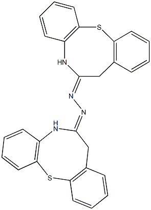 5H-dibenzo[b,g][1,4]thiazocin-6(7H)-one 5H-dibenzo[b,g][1,4]thiazocin-6(7H)-ylidenehydrazone 化学構造式