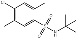 N-(tert-butyl)-4-chloro-2,5-dimethylbenzenesulfonamide 化学構造式