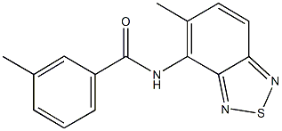 3-methyl-N-(5-methyl-2,1,3-benzothiadiazol-4-yl)benzamide Struktur