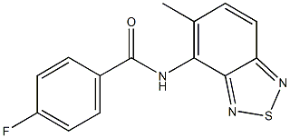 4-fluoro-N-(5-methyl-2,1,3-benzothiadiazol-4-yl)benzamide|