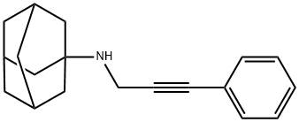 N-(1-adamantyl)-N-(3-phenyl-2-propynyl)amine Struktur