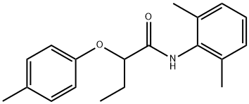 N-(2,6-dimethylphenyl)-2-(4-methylphenoxy)butanamide,875082-33-0,结构式