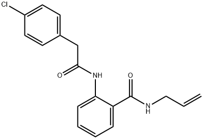 N-allyl-2-{[(4-chlorophenyl)acetyl]amino}benzamide|