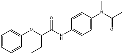 N-{4-[acetyl(methyl)amino]phenyl}-2-phenoxybutanamide Structure