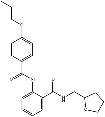 876180-26-6 2-[(4-propoxybenzoyl)amino]-N-(tetrahydro-2-furanylmethyl)benzamide