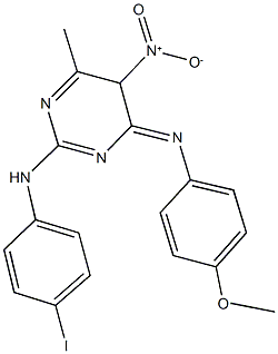 876564-41-9 5-nitro-2-(4-iodoanilino)-4-(4-methoxyanilino)-6-methylpyrimidine