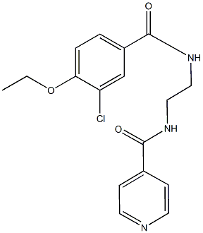 N-{2-[(3-chloro-4-ethoxybenzoyl)amino]ethyl}isonicotinamide Structure