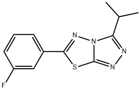 876884-69-4 6-(3-fluorophenyl)-3-isopropyl[1,2,4]triazolo[3,4-b][1,3,4]thiadiazole