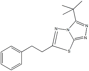3-tert-butyl-6-(2-phenylethyl)[1,2,4]triazolo[3,4-b][1,3,4]thiadiazole Structure