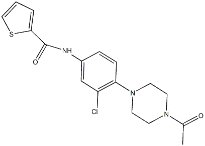 N-[4-(4-acetyl-1-piperazinyl)-3-chlorophenyl]-2-thiophenecarboxamide|