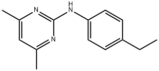 N-(4,6-dimethyl-2-pyrimidinyl)-N-(4-ethylphenyl)amine Structure
