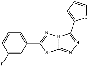 6-(3-fluorophenyl)-3-(2-furyl)[1,2,4]triazolo[3,4-b][1,3,4]thiadiazole|