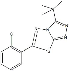 3-tert-butyl-6-(2-chlorophenyl)[1,2,4]triazolo[3,4-b][1,3,4]thiadiazole Structure