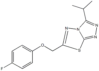6-[(4-fluorophenoxy)methyl]-3-isopropyl[1,2,4]triazolo[3,4-b][1,3,4]thiadiazole|