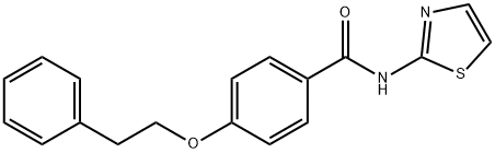 4-(2-phenylethoxy)-N-(1,3-thiazol-2-yl)benzamide Struktur