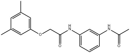 N-[3-(acetylamino)phenyl]-2-(3,5-dimethylphenoxy)acetamide Struktur