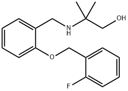 2-({2-[(2-fluorobenzyl)oxy]benzyl}amino)-2-methyl-1-propanol Structure