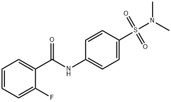 N-{4-[(dimethylamino)sulfonyl]phenyl}-2-fluorobenzamide Struktur