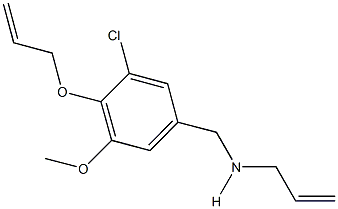 N-allyl-N-[4-(allyloxy)-3-chloro-5-methoxybenzyl]amine Struktur