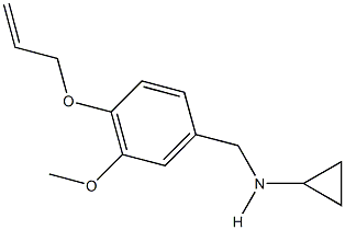 N-[4-(allyloxy)-3-methoxybenzyl]-N-cyclopropylamine Structure