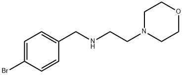 N-(4-溴苄基)-N-[2-(4-吗啉基)乙基]胺 结构式