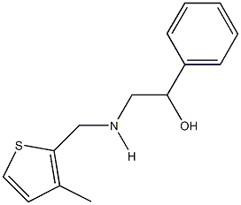 2-{[(3-methyl-2-thienyl)methyl]amino}-1-phenylethanol Structure