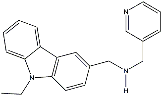 N-[(9-ethyl-9H-carbazol-3-yl)methyl]-N-(3-pyridinylmethyl)amine|化合物 T26836