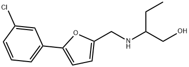 2-({[5-(3-chlorophenyl)-2-furyl]methyl}amino)-1-butanol,880815-32-7,结构式