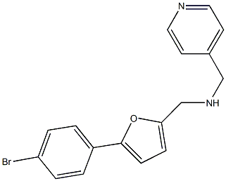 [5-(4-bromophenyl)-2-furyl]-N-(4-pyridinylmethyl)methanamine,880815-56-5,结构式