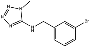 N-(3-bromobenzyl)-N-(1-methyl-1H-tetraazol-5-yl)amine,880867-14-1,结构式