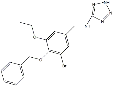 880867-38-9 N-[4-(benzyloxy)-3-bromo-5-ethoxybenzyl]-N-(2H-tetraazol-5-yl)amine