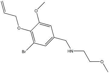 N-[4-(allyloxy)-3-bromo-5-methoxybenzyl]-N-(2-methoxyethyl)amine Struktur