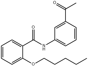 N-(3-acetylphenyl)-2-(pentyloxy)benzamide Structure