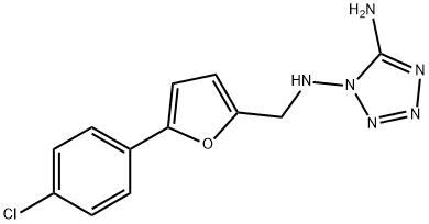 N-(5-amino-1H-tetraazol-1-yl)-N-{[5-(4-chlorophenyl)-2-furyl]methyl}amine Structure