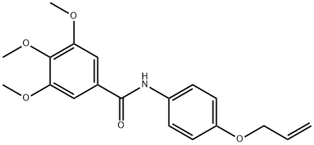 N-[4-(allyloxy)phenyl]-3,4,5-trimethoxybenzamide 结构式