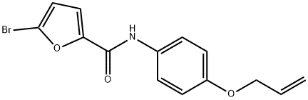 N-[4-(allyloxy)phenyl]-5-bromo-2-furamide 结构式