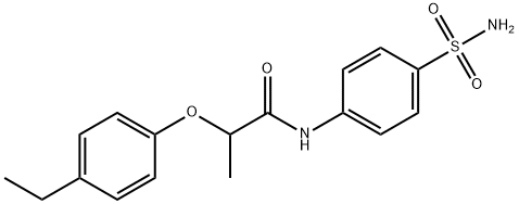N-[4-(aminosulfonyl)phenyl]-2-(4-ethylphenoxy)propanamide Struktur